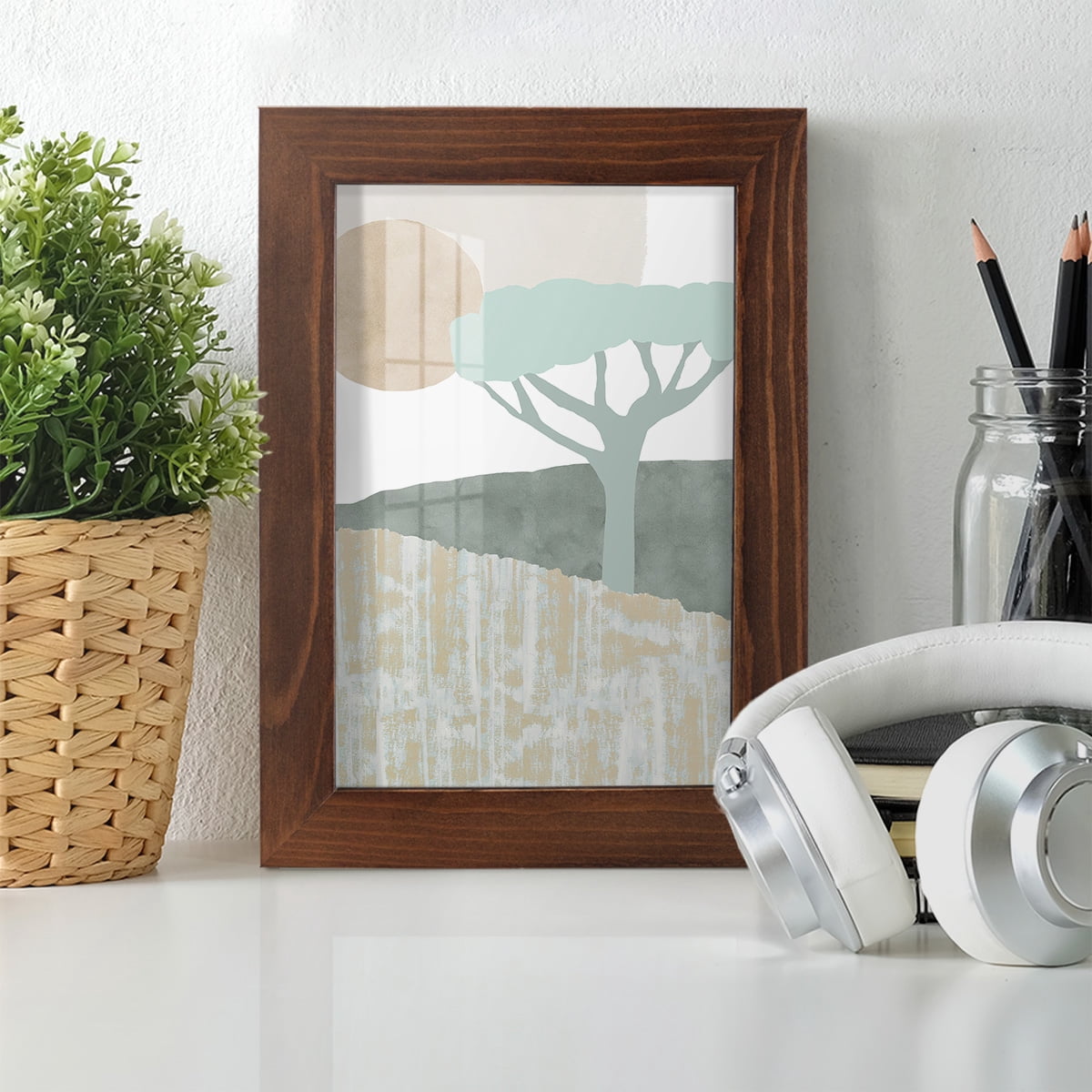 Ennerdale I - Framed Print w/glass - Chestnut