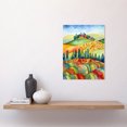 thumbnail image 2 of Landscape Of Tuscany House On The Hill Folk Art Unframed Wall Art Print Poster Home Decor Premium, 2 of 4