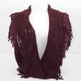 thumbnail image 4 of Infinity Fringe Scarf, Colorful Fringed Unisex Scarf, Soft Winter - Scarf For Women Warm Lightweight Chunky Scarf, 4 of 4