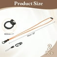 thumbnail image 2 of Uxcell Neck Lanyard Breakaway Badge Lanyard with Detachable Buckle for Keys and ID Badges Orange, 2 of 7
