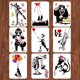 thumbnail image 1 of Juego de 9 plantillas para pintar con temática de Banksy, reutilizables, con diseño de Banksy Street Draffiti, para pintar sobre pared, azulejos, lienzo, muebles, papel, 11,6 x 8,2 pulgadas, 1 of 1