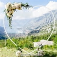 thumbnail image 3 of LUVODI 7.22FT Heart Shape Wedding Metal Arch Backdrop Iron Flower Balloon Arbors Stand for Wedding Birthday Party, 3 of 13