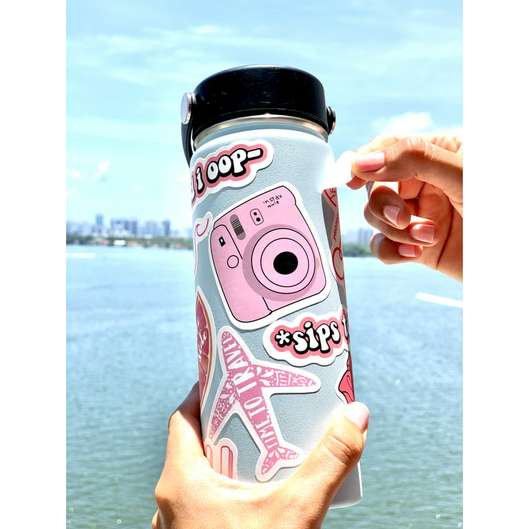 50pcs Pink Stickers Hydro Flask Good Vibes Decal Teen Cute Positivity Vsco  Girl