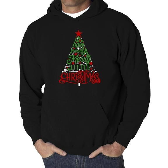 Have Yourself a Merry Little Christmas - Men's Word Art Hooded Sweatshirt