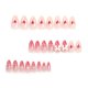 thumbnail image 2 of Uñas postizas BSBTBZ 24 piezas French Tip con strass y corazón rojo, 2 of 7
