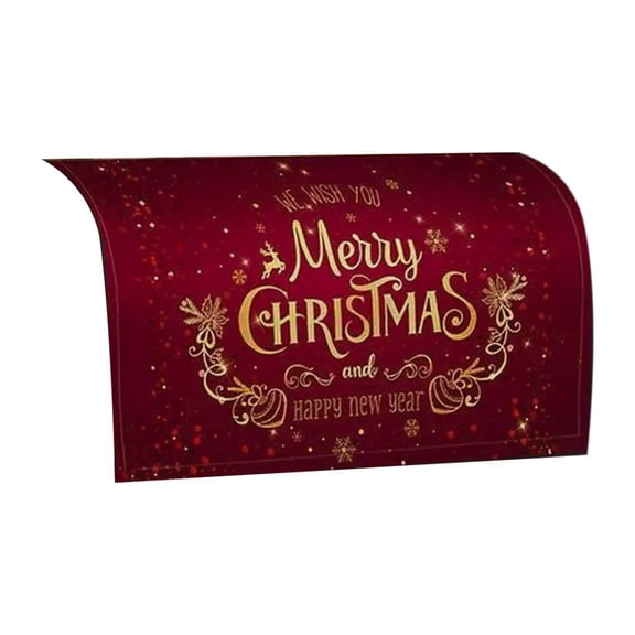 JVBTVB Christmas Mailbox Cover Magnetic Waterproof Outdoor Holiday Decor for Standard 21x18 inch Mailbox, Fade Resistant Garden Yard Decoration for Merry Christmas