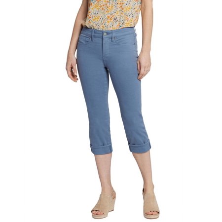 NYDJ womens Marilyn Blue Stone Crop Leg Jean, 4, Blue