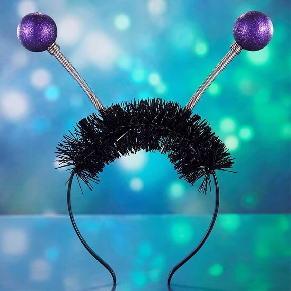 Light Up Alien Antenna Headband LED Space Martian Band Halloween Costume Hair Accessories for Women
