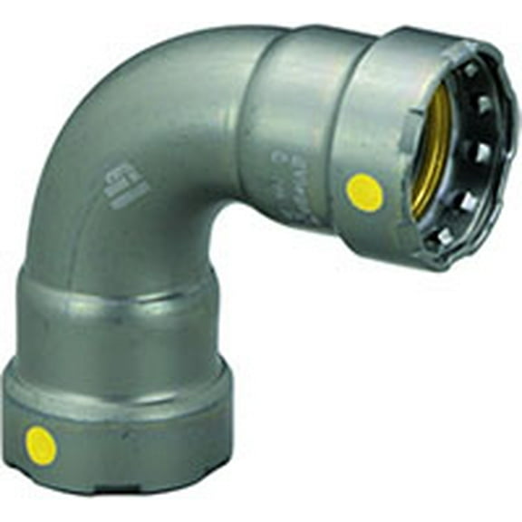 Viega MegaPressG 1-1/4" Press 90-Degree Elbow in Carbon Steel, Zinc-Nickel Coating - 25216