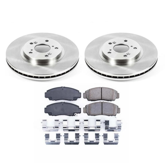 Ultimate Brakes Front Ceramic Brake Pad and Rotor Kit with Hardware WM80690