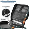 thumbnail image 4 of FORMRS Zipper Binder with Shoulder Strap 2-inch Ring 500 Sheet Capacity File Bag, Blue Floral Oranges, 4 of 5