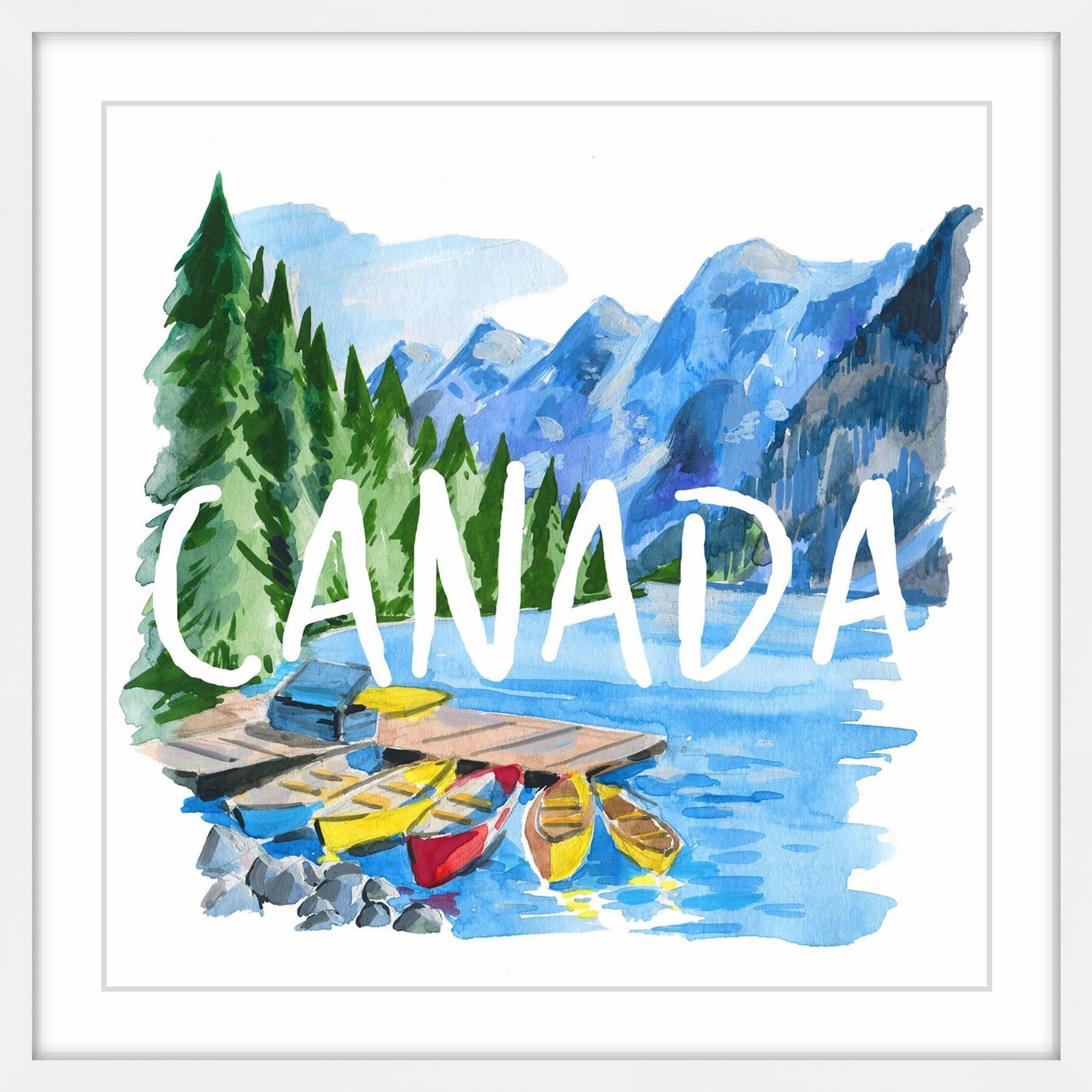 "Banff National Park (Canada)" Framed Painting Print