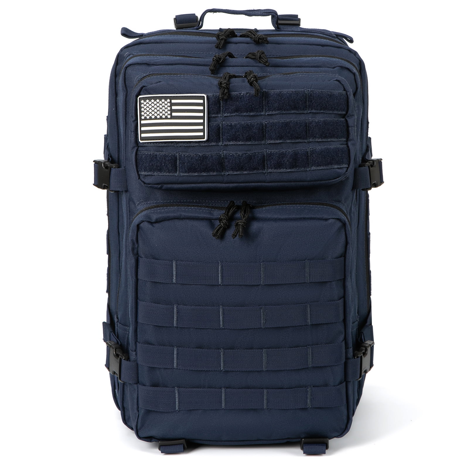 QT&QY 45L Molle Hiking Backpack Outdoor Travel Daypack 17 Inch Laptop Compartment Work Commuter Bag