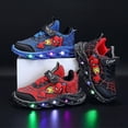 thumbnail image 2 of Zapatos para niños Spiderman Zapatillas nuevas para niños con luces Zapatos nuevos para niños-Azul-24 Sincero Electrónica, 2 of 5