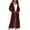 Wine Red, variant on Finex Women Full Length Thick Maxi Cardigan Duster Long Sleeve Open Front Sweater Tops