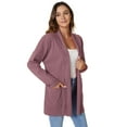 thumbnail image 6 of Anygrew Women's Cardigan Open Cardigan Sweater for Women Soft Lightweight Casual Classic with Pockets S-XXL, 6 of 7