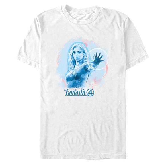 Mens The Fantastic Four: First Steps Invisible Woman Portrait T Shirt