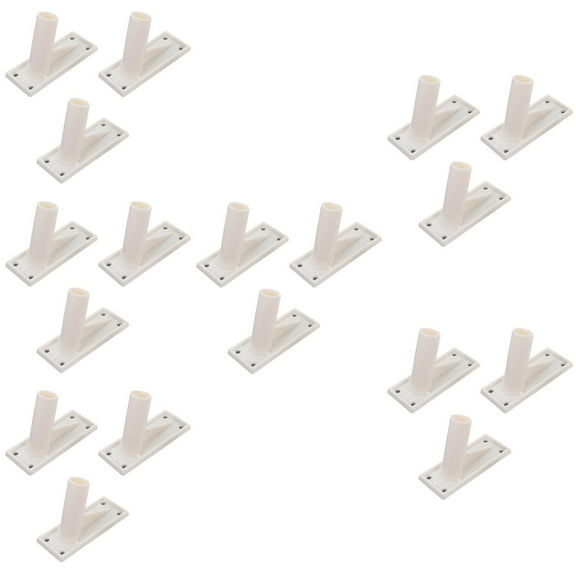 HOMEMAXS 18 Pcs  Self-adhesive Flag Pole Mounting Brackets Wall-mounted Holder Racks