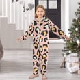 thumbnail image 6 of Leopard Print Pattern One Piece Pajamas Soft Jumpsuit Cozy Sleep and Play Romper Zipper and Pockets 13-14Y, 6 of 8