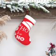 thumbnail image 5 of Cauagu Saying Ho Ho Ho for Christmas Stockings,1-Pack Large Xmas Stocking Holiday and Farmhouse Stocking Fit for Christmas Holiday Party Decoration(17.7*11 Inch), 5 of 7