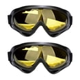 thumbnail image 2 of Cheers.US 2Pcs Unisex Skiing Snowboard Skate Snowmobile Glasses Motorcycle Riding Sunglasses Windproof Dust-proof Snow Sports Goggles, 2 of 6