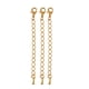 thumbnail image 4 of 10 cadenas de extensión de 70 mm para bisutería y manualidades. Oro, 4 of 7