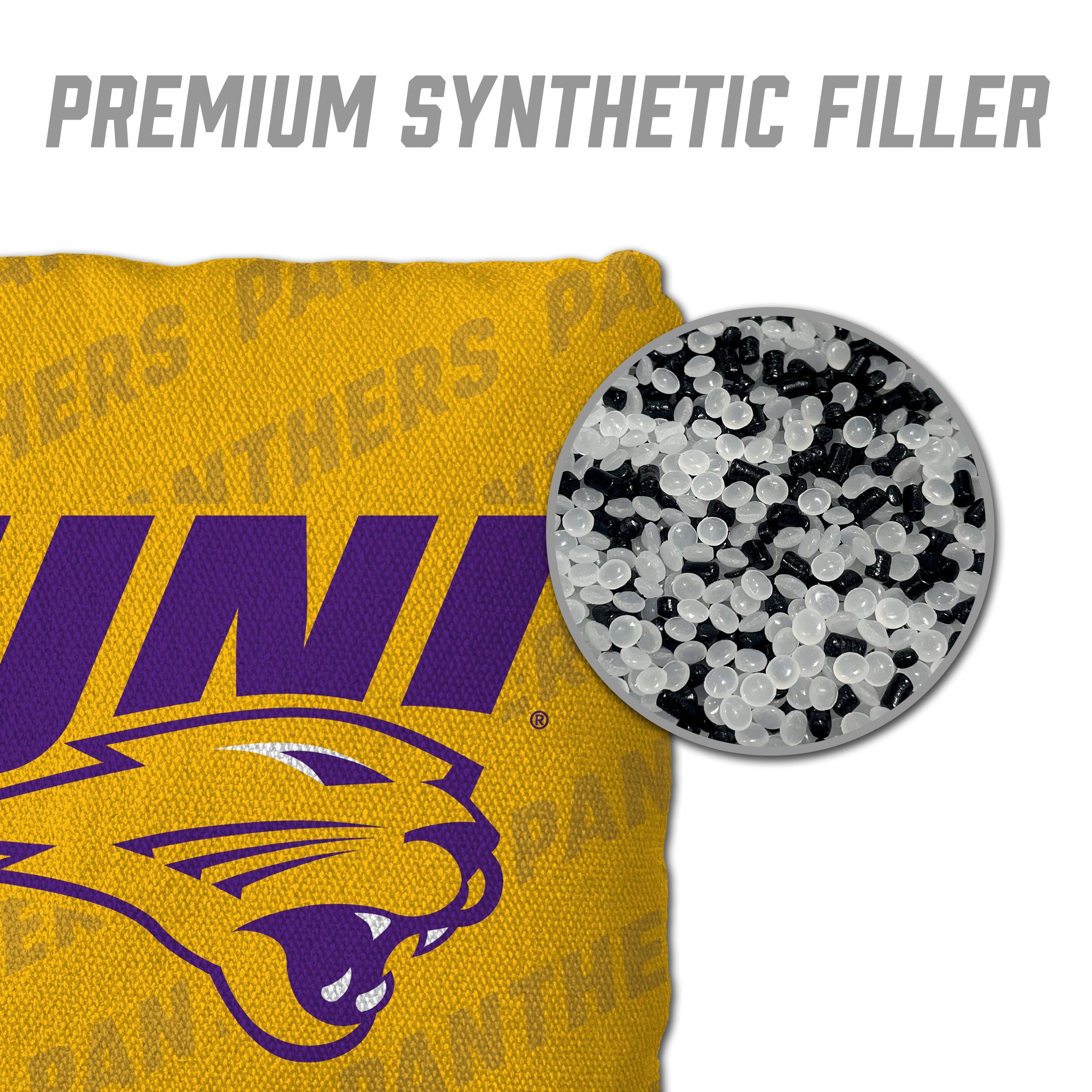 NCAA Northern Iowa Panthers Cornhole Bags - 4PK - Yellow