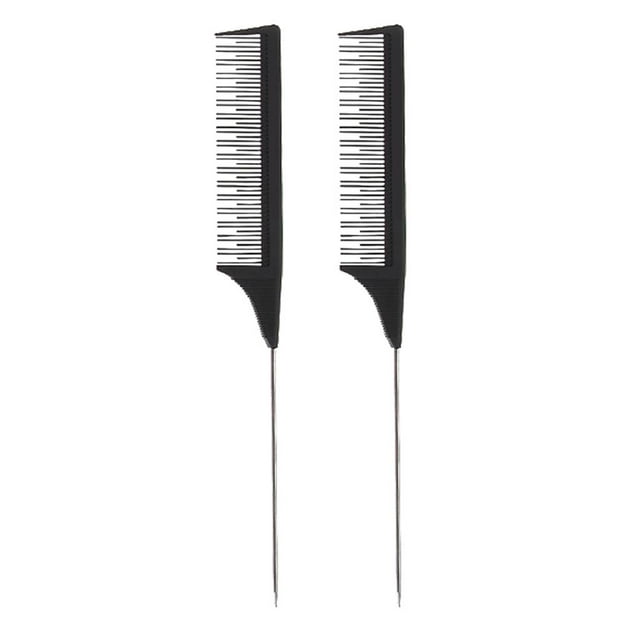 2x peine antiestático para tejer, peine para resaltar el cabello, peine para , peines para tejer, peine para teñir el cabello, peine para teñir Zulema Peine de peinado de cola de rata