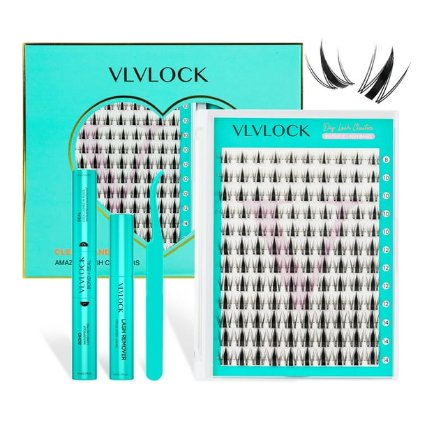 Kit de extensiones de pestañas VLVLOCK Fairy Lash Clusters Manga Look
