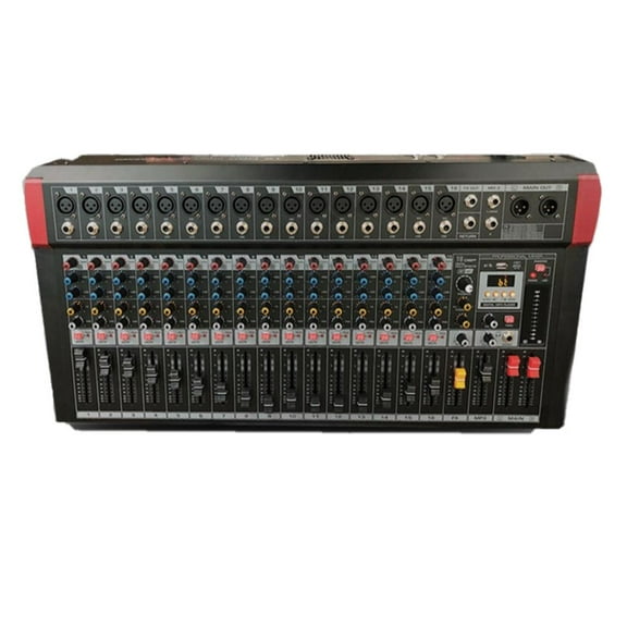 Mezcladora MIX-1600DSP Soundtrack Amplificada 16 Canales 150 Wx2 SOUNDTRACK Interfaz Para Computadora