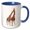 Blue/White, variant on 3drose, Giraffes Affectionate Couple Friends Watercolor, 3dsm, 11oz Mug