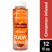 Jamie's Hive to Table Cinnamon Infused Raw Honey Pure Honey 12 oz