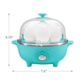 thumbnail image 7 of Elite Cuisine EGC-007T Maxi-Matic Egg Poacher & Egg Cooker with 7 Egg Capacity, Teal, 7 of 7