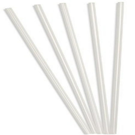 Honeystix Straws - Perfect Stix Clear Concession Straight-Cut Straw, Unwrapped, 7-3/4