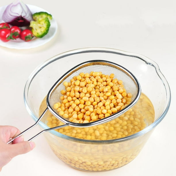 Colador de alimentos Macarena colador de fideos con mango ergonómico Malla gruesa/fin