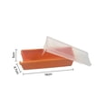 thumbnail image 3 of HBFAGFB Silicone Butter Dish with Lid Glass Container for Cheese Versatile Kitchen Supplies Orange, 3 of 8