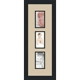 thumbnail image 1 of collage photo frame double mat with 3 - 3x5 openings and  black frame, 1 of 2