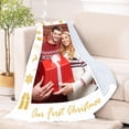 thumbnail image 4 of Personalised Photo Blanket Couple Gift, Mother's Day Birthday Wedding Anniversary Valentine's Day Blanket Gift, Custom Blanket with Photo for Boyfriend Girlfriend, 4 of 6