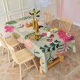 thumbnail image 3 of Vibrant Pioneer Flower Pattern Rectangle Tablecloth 60"x120",Waterproof Polyester Rectangle Table Cloth, Wipeable Spillproof Polyester Tablecloth for Dining, Camping, Indoor and Outdoor, 3 of 6