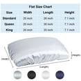 thumbnail image 3 of Deago 2 Pack Satin Pillowcase for Hair and Skin, Super Soft and Cooling Similar to Silk Pillow Cases Cover with Elastic Band for Women Men(20"x35" King Size, White), 3 of 8