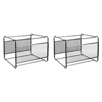 2X A4 Mesh Metal File Organizer Box Hanging Folder Desk Storage Holder Shelf for Office Home