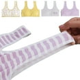 thumbnail image 4 of AJZIOJIRO Kids Girls Trim Bralette Bra Teens Rib Spaghetti Strpa Sleeping Bras 2 Pairs, 4 of 9