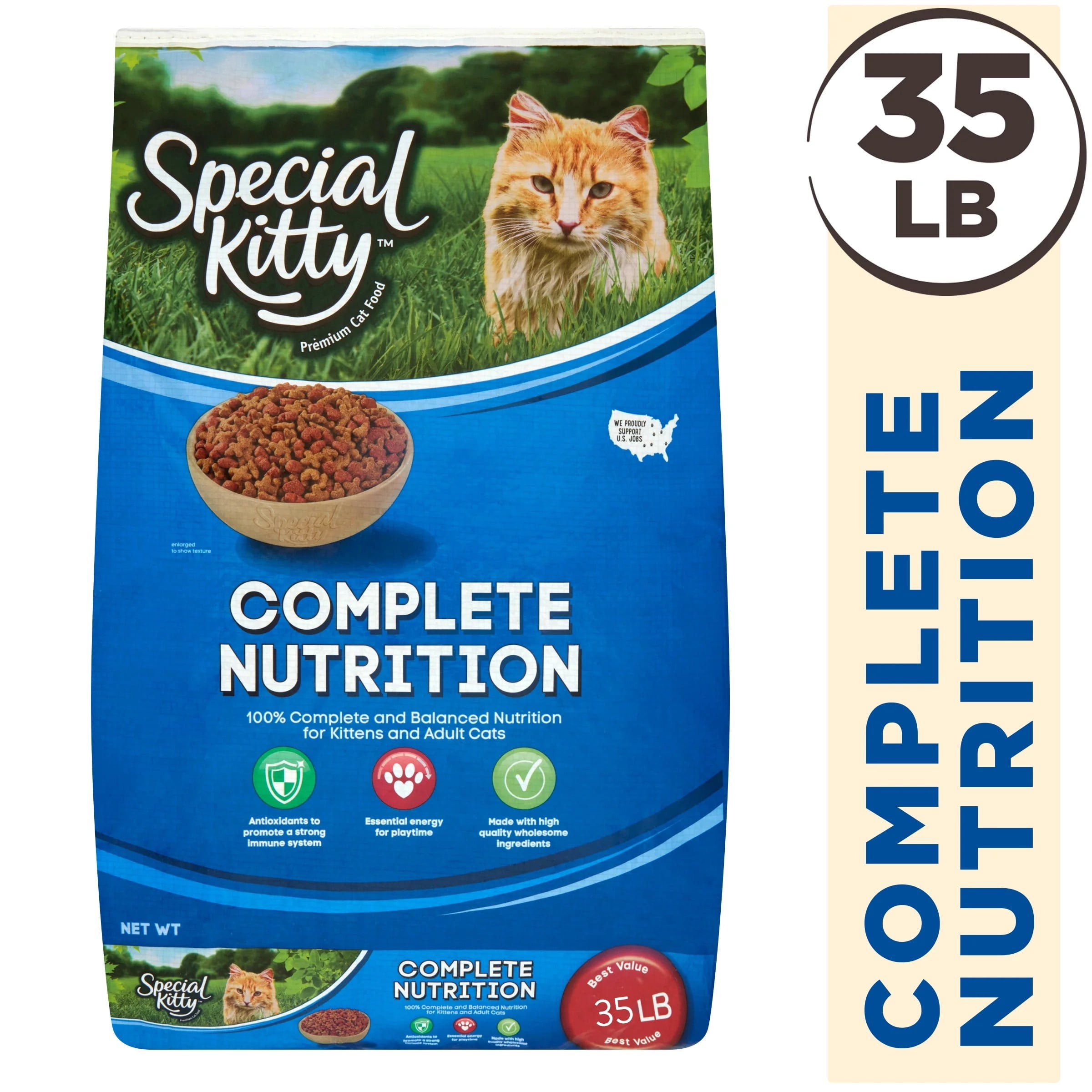 Special Kitty Complete Nutrition Formula Dry Cat Food, 35 lb