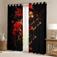 thumbnail image 2 of Castle Fairy Floral Rose Black Out Curtains,Romantic Curtains Pack of 2 (42x63 Each), 2 of 6