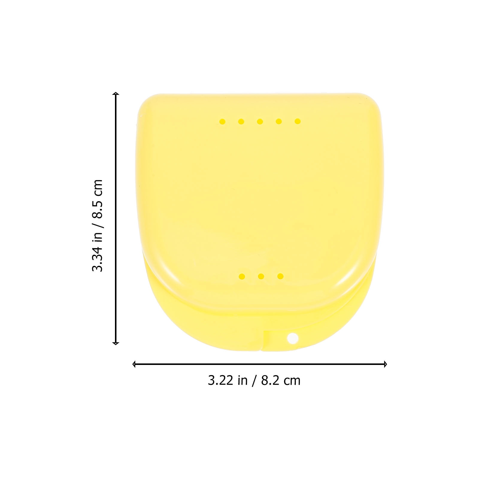 Etereauty Retainer Case With Vent Holes and Hinged Lid Snaps Mouth