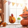 thumbnail image 6 of Animal Pumpkin Figurines – Halloween Funny Resin Farm Statue, Cute Cow Duck Sheep Pig Chicken for Fall Thanksgiving Table Centerpiece, Harvest Season Decor, 6 of 6