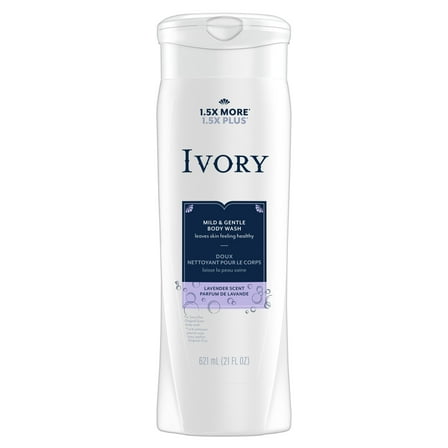 Ivory Mild & Gentle Body Wash, Lavender Scent, 21oz