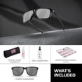 thumbnail image 3 of Oakley OO9384 Holbrook Mix Rectangle Shaped Polarized Sunglasses for Men - Includes Official Eyewear Kit - Polished Black Frame with Prizm Black Lens, 3 of 6