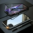 thumbnail image 1 of BRENDA 360° Front+Back Clear Tempered Glass Metal Magnetic Case Cover For iPhone 13 Pro Max (Black), 1 of 8