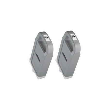 PrinterDash Compatible Replacement for Canon ImagePROGRAF PRO 2000/2100/4000/4100/6000/6100 Photo Black Pigment High Yield Wide Format Inkjet (2/PK-700ML) (0775C001_2PK)